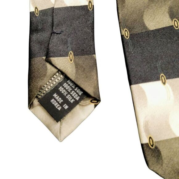 Tie Silk Luxury Neutral Business Professional or Dress Necktie - Picture 6 of 10
